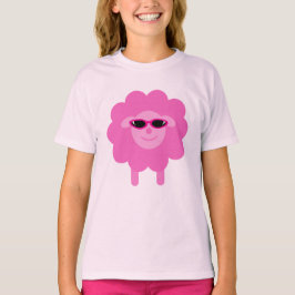Roze luis met zonnebril t-shirt