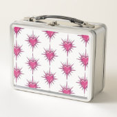 Roze Lunchbox met Prikkeldraad Hart Cybersigilisme (Voorkant)
