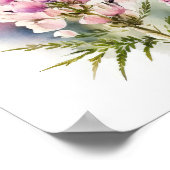 Roze Lupine Flower Art Print Poster (Hoek)