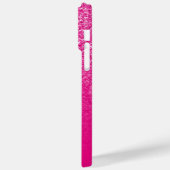 Roze Luxe Glitter en Ombre Case-Mate iPhone Case (Achterkant / Links)