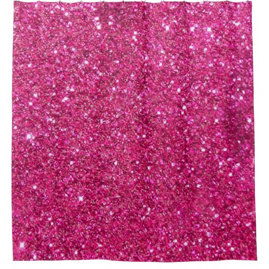 Roze luxe gordijnen voor glitter tonen gordijn (Voorkant)