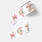 Roze Luxe Grosgrain Lint (Achterkant)
