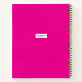 Roze luxe notitieboek met harten (Achterkant)