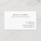 Roze Luxury Eyelash Extension Beauty Visitekaartje (Achterkant)