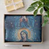 Roze Maagd Maria Decoupage Tissuepapier (Geschenk)