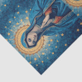 Roze Maagd Maria Decoupage Tissuepapier (Detail)
