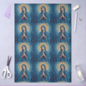 Roze Maagd Maria Decoupage Tissuepapier (Craft)