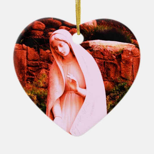Roze Maagd Maria Ornament (Voorkant)