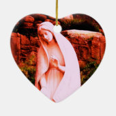 Roze Maagd Maria Ornament (Achterkant)