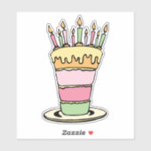 Roze maagdarmkanaal sticker (Vel)