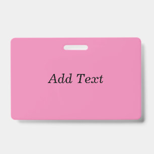 Roze Maak Je Eigen Tekst Toevoegen Sjabloon Badge