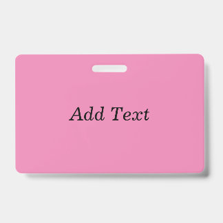 Roze Maak Je Eigen Tekst Toevoegen Sjabloon Badge