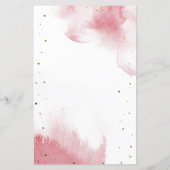 Roze maan Baby shower Word Scramble Game (Achterkant)