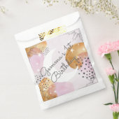 Roze maan bedankzakje (Gezegeld)