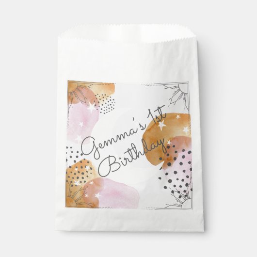 Roze maan bedankzakje (Voorkant)