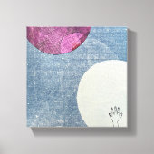 Roze Maan Canvas Print (Voorkant)