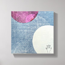 Roze Maan Canvas Print