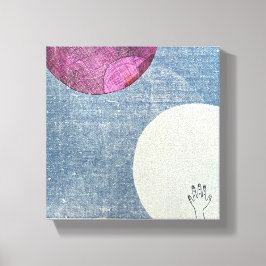 Roze Maan Canvas Print