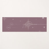 Roze maan en afzuigsterren Yoga Mat (Voorkant (horizontaal))