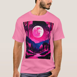 Roze Maan Fantasie T-shirt
