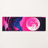 Roze Maan Fantasie Yogamat (Voorkant (horizontaal))