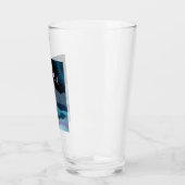 Roze Maan Fases Landschap Glas (Links)
