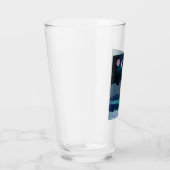 Roze Maan Fases Landschap Glas (Rechts)