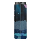 Roze Maan Fases Landschap Thermosbeker (Achterkant)