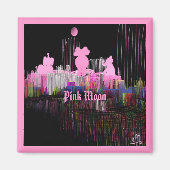 Roze Maan Magneet (Voorkant)