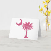 Roze Maan Palmetto Kaart (Gele Bloem)