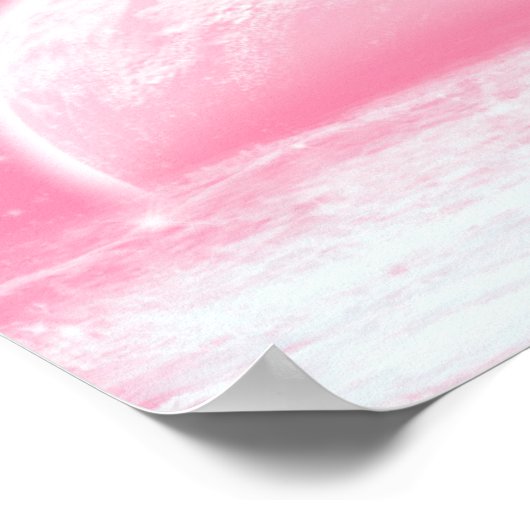Roze maan poster (Hoek)