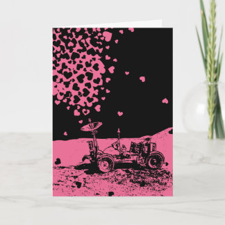Roze Maan Rover Van Liefde Kaart