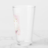 Roze Maan Roze Baby Shower Glas (Links)