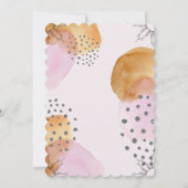 Roze maan slaat de datum op save the date (Achterkant)