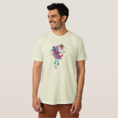 Roze maan t-shirt (Voorkant volledig)