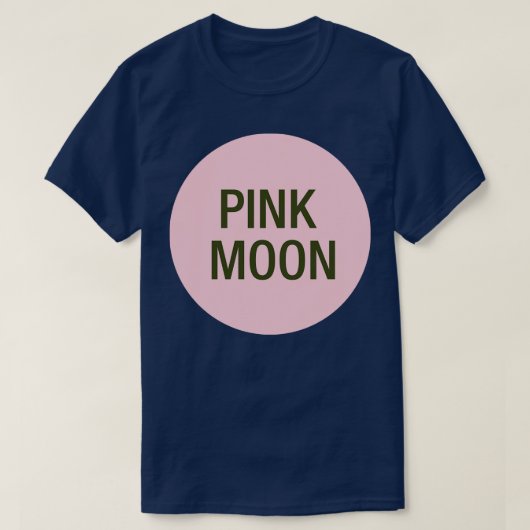 Roze Maan TShirt (Design voorkant)