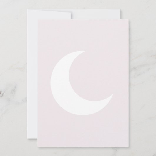 Roze Maan twee de maan Kaart (Achterkant)