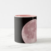Roze maan tweekleurige koffiemok (Center)
