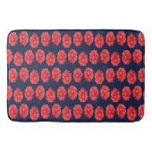 Roze maanbloem op blauw badmat (Voorkant)