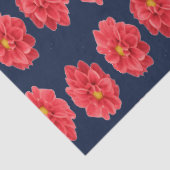 Roze maanbloem op blauw tissuepapier (Detail)