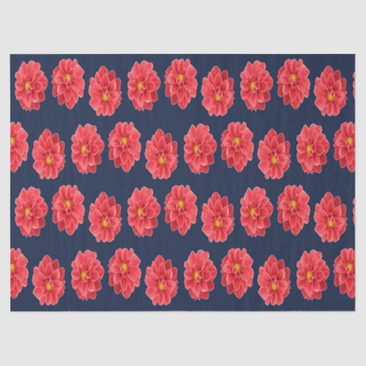 Roze maanbloem op blauw tissuepapier (Voorkant)