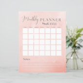 Roze Maandkalender en Budget (Staand voorkant)