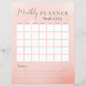 Roze Maandkalender en Budget (Voorkant)