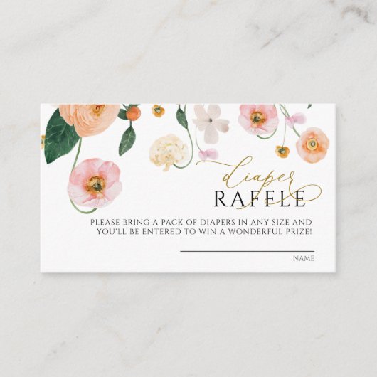 Roze maandop Kaart Raffle (Voorkant)