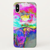Roze maandop, waterverf bloemschilderij Case-Mate iPhone case (Achterkant)
