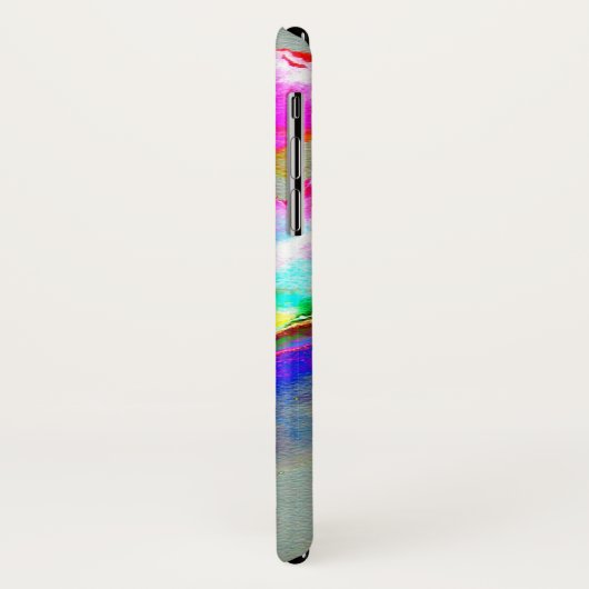 Roze maandop, waterverf bloemschilderij Case-Mate iPhone case (Achterkant/links)