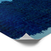 Roze Maanfasen Landschap Poster (Hoek)