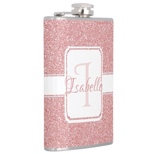 Roze maatkolf voor glitter heupfles (Rechts)