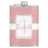 Roze maatkolf voor glitter heupfles (Voorkant)