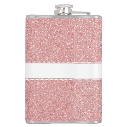 Roze maatkolf voor glitter heupfles (Achterkant)